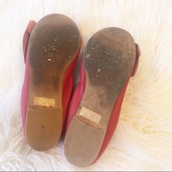 FERCA 81 Italian Leather Red Bow Flats Size 39 - Picture 2 of 7